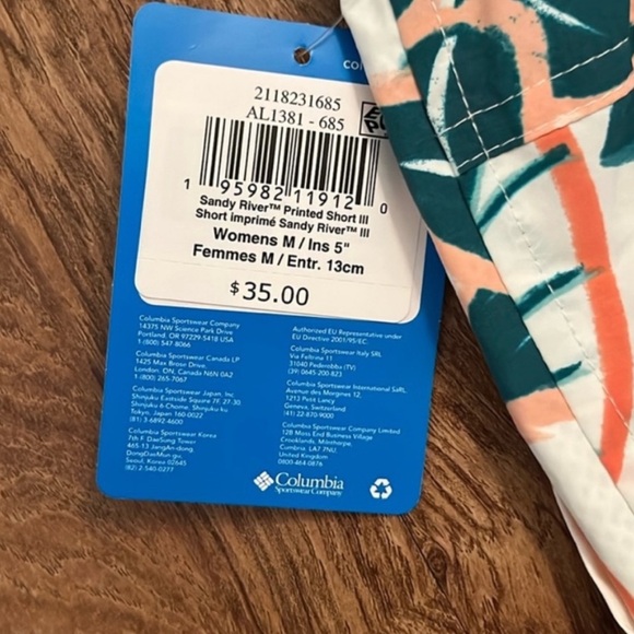 ▪️HP▪️NWT Columbia Sandy River 5” Printed Shorts - Picture 12 of 12